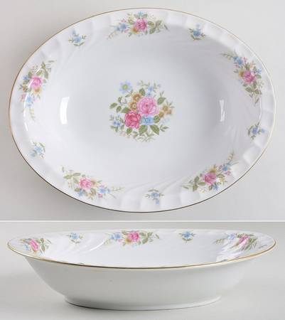 English Garden 10" Oval Vegetable Bowl