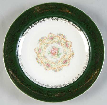 Excellency Green Bread & Butter Plate