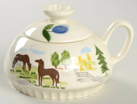Farmer In The Dell Sugar Bowl & Lid