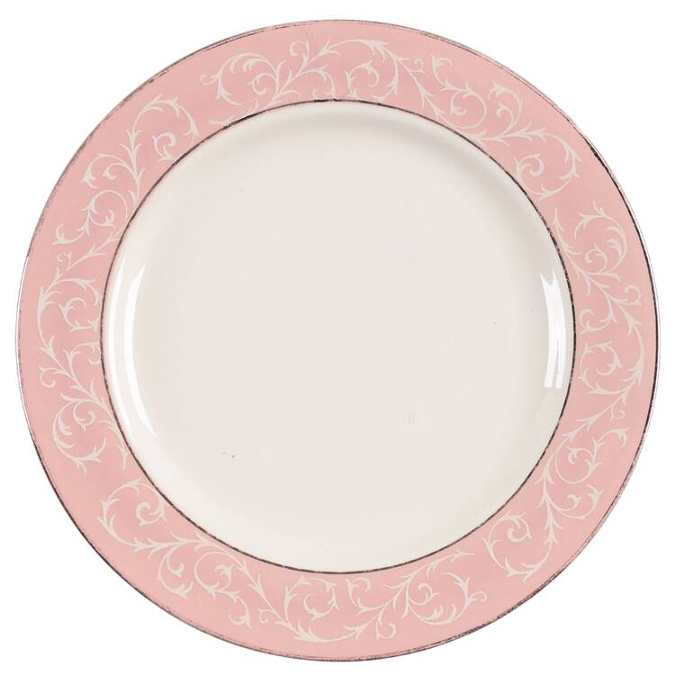 Filigree Pink Salad Plate