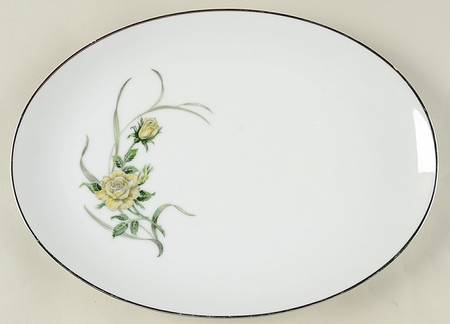Fleur 12" Oval Serving Platter