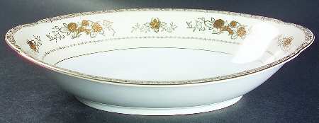 Gold Crest 11" Oval Vegetable Bowl
