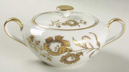 Golden Glory Sugar Bowl & Lid