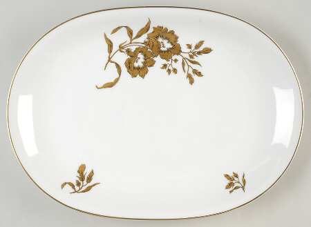 Golden Glory 14" Oval Serving Platter