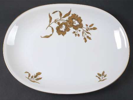 Golden Glory 16" Oval Serving Platter