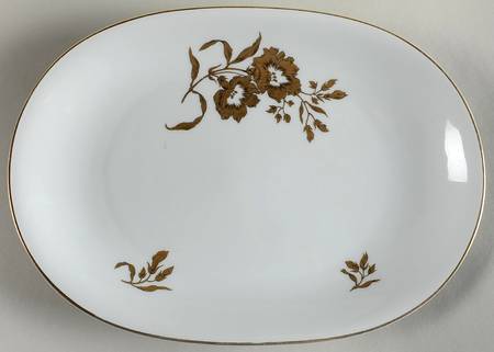 Golden Glory 11" Oval Serving Platter