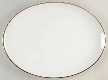 Golden Moderne 16" Oval Serving Platter
