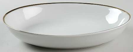 Golden Moderne 10" Oval Vegetable Bowl