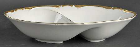 Golden Starlight 11" Oval Divided Vegetable Bowl