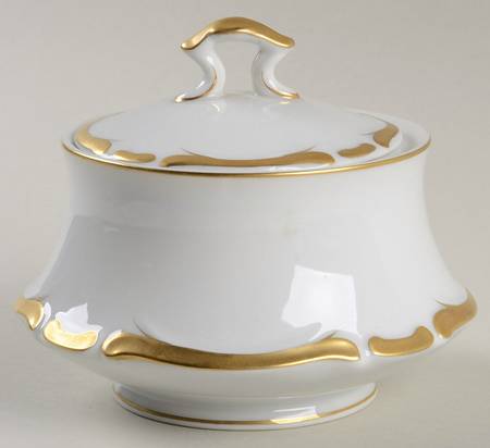 Golden Starlight Sugar Bowl & Lid