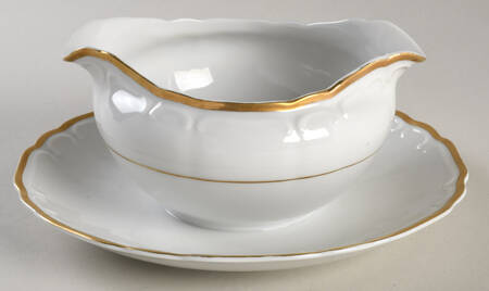 Golden Sonata Gravy Boat with Attached Underplate