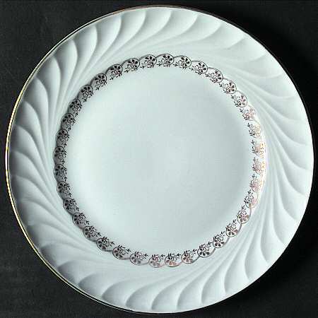 Golden Swirl Salad Plate