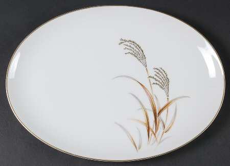 Golden Wheat 12" Oval Serving Platter