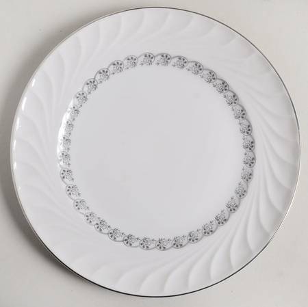 Grey Swirl Salad Plate