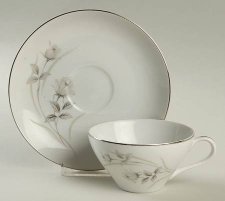 Harmony Rose Flat Cup & Saucer Set