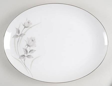Harmony Rose 12" Oval Serving Platter