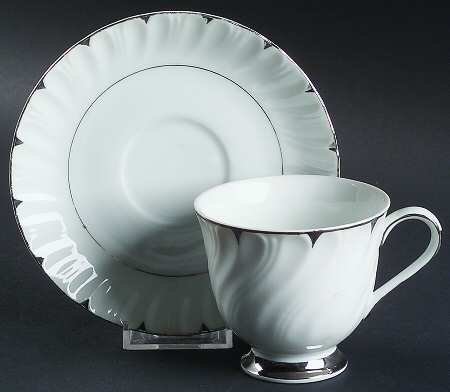 Heirloom Footed Cup & Saucer Set