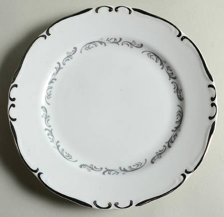 Lattice White Salad Plate