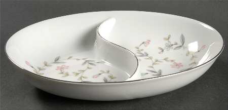 Linda 10" Oval Divided Vegetable Bowl