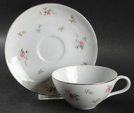 Lorraine Flat Cup & Saucer Set