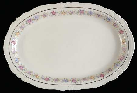 Lucerne 15" Oval Serving Platter
