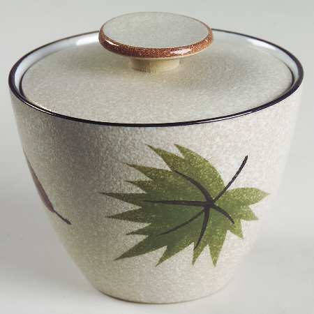Maple Leaf Sugar Bowl & Lid