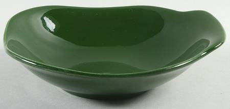 Main Street Dark Green Lugged Soup Bowl