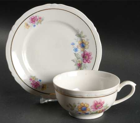 Minuet Flat Cup & Saucer Set