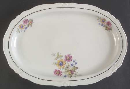 Minuet 15" Oval Serving Platter