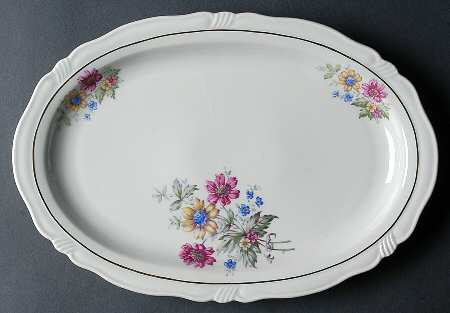 Minuet 13" Oval Serving Platter