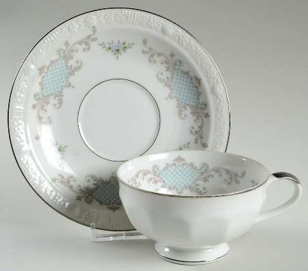 Monique Footed Cup & Saucer Set