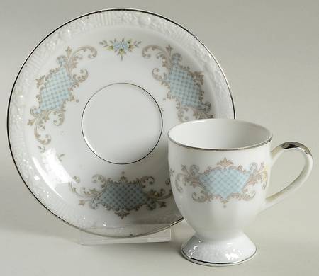 Monique Footed Demitasse Cup & Saucer Set