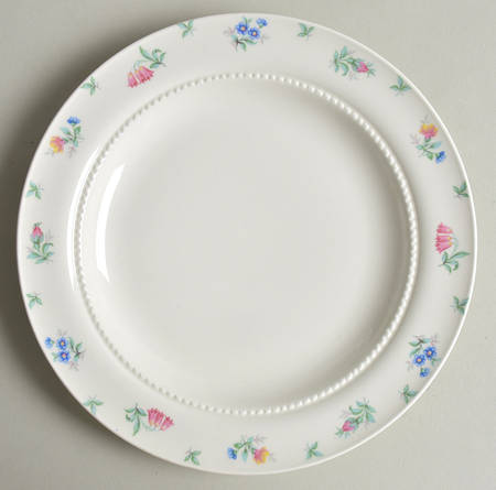 Monticello Pink and Blue (No Trim) Salad Plate