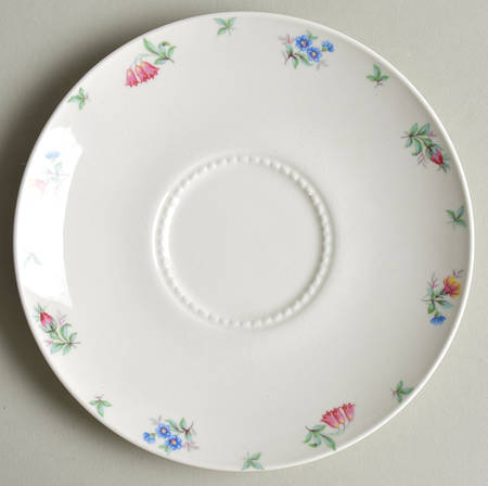 Monticello Pink and Blue (No Trim) Saucer
