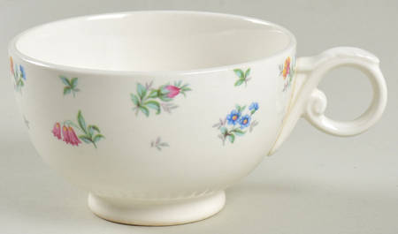 Monticello Pink and Blue (No Trim) Footed Cup