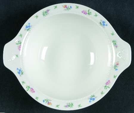 Monticello Pink and Blue (No Trim) Lugged Cereal Bowl