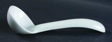 Moonglow White Gravy Ladle Solid Piece