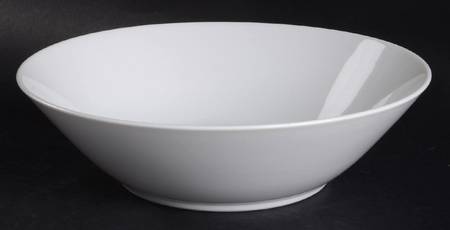 Moonglow White 9" Round Vegetable Bowl