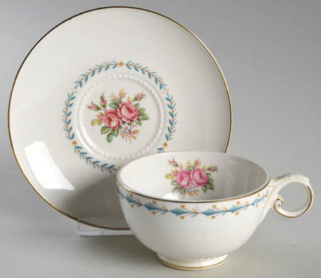 Mt. Vernon Footed Cup & Saucer Set
