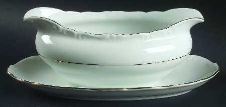 Nola Gravy Boat with Attached Underplate