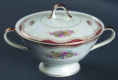 Petite Rose Sugar Bowl & Lid