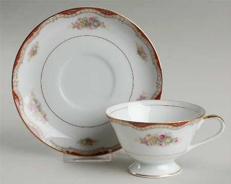Petite Rose Footed Cup & Saucer Set