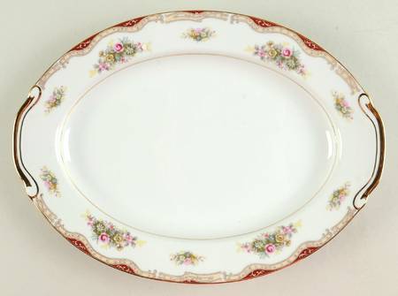 Petite Rose 12" Oval Serving Platter