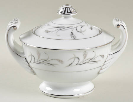 Platinum Garland Sugar Bowl & Lid
