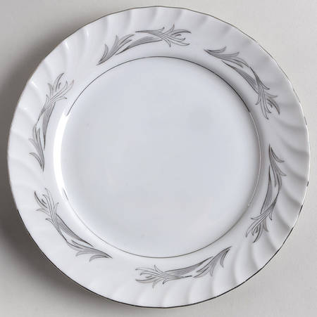 Platinum Scroll Salad Plate