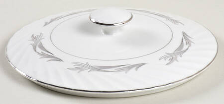 Platinum Scroll Lid for Round Vegetable