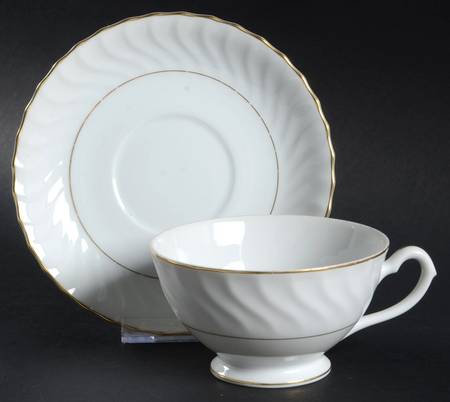 Regency Footed Cup & Saucer Set