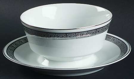 Romaic Gravy Boat with Attached Underplate