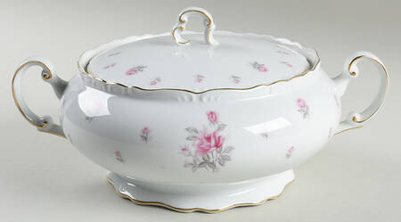 Rose Petite Round Covered Vegetable