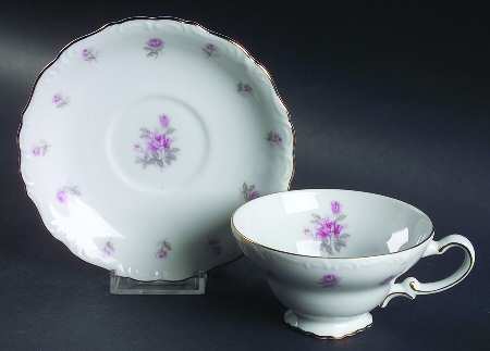 Rose Petite Footed Cup & Saucer Set